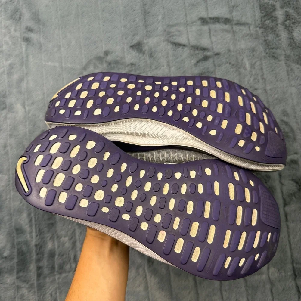 Nike InfinityRN 4 Grey Purple Running Shoes FJ1221-010 Mens 11.5 ReactX Flyknit